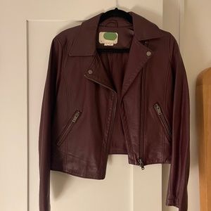Anthro Faux Leather Jacket